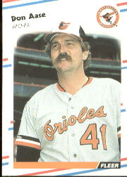 1988 Fleer Baseball Cards      553     Don Aase